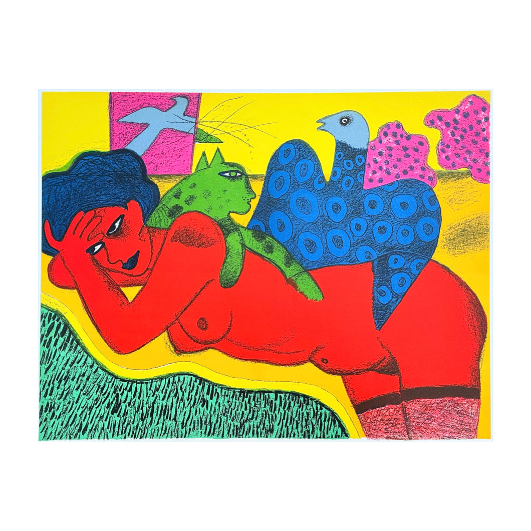 CORNEILLE GUILLAUME, Femme rouge, 1988