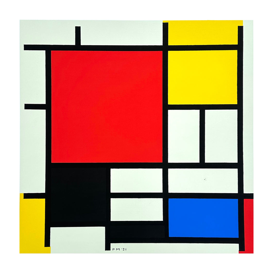 MONDRIAN PIET, Composition with red, yellow, blue and black, 1921